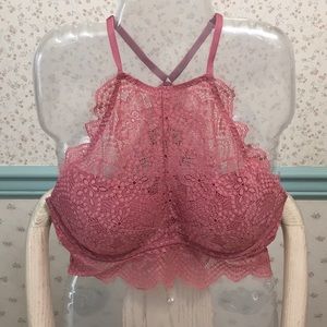 BNWOT PINK BY VICTORIA’S SECRET PINK BLUSH LACE BRALETTE